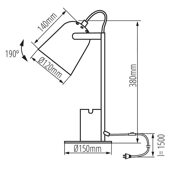 Lampe RAIBO 36280 E27 B 