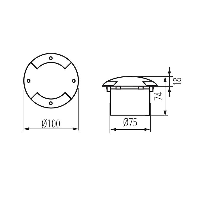 Lampe ROGER 7281 DL-2LED 6 IP66 