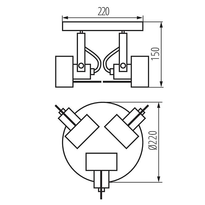 Lampe SONDA II 34926 EL-3O B 