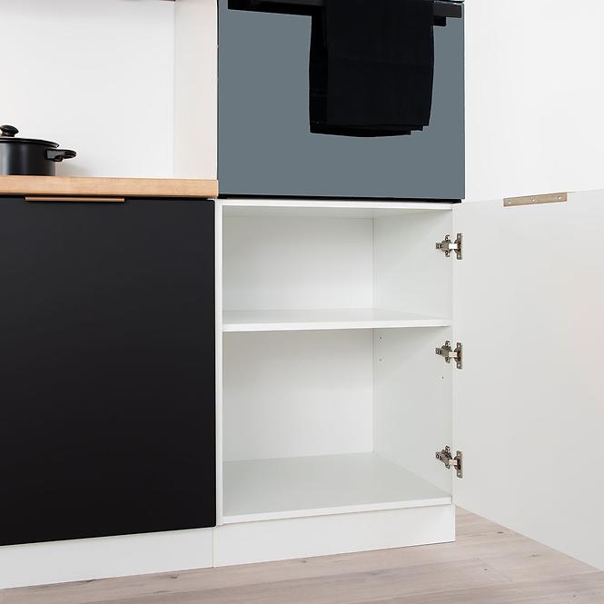 Küchenschrank Denis D60ZL S/1 caffee matte/weiß