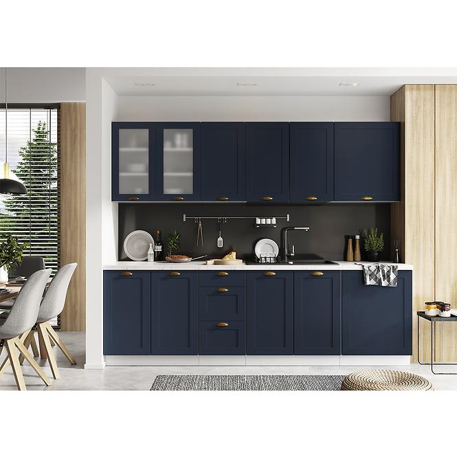 Küchenschrank Adele D60ZL S/1 marineblau matte/weiß