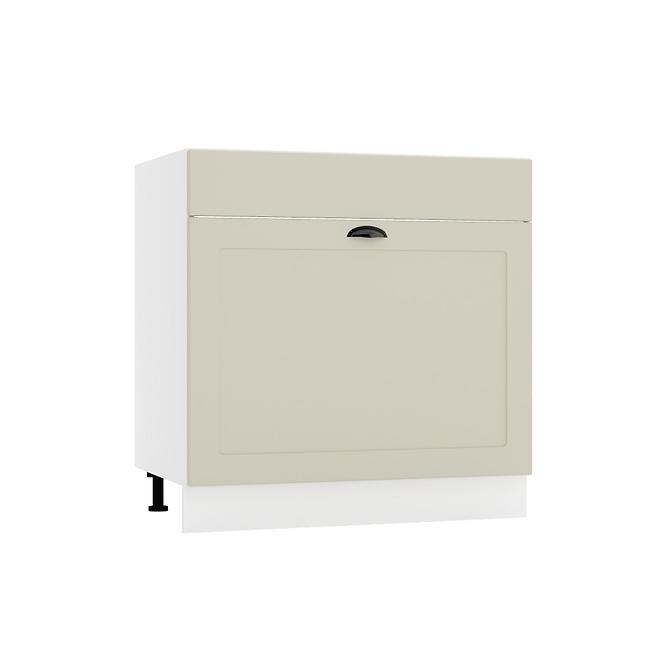 Küchenschrank Adele D80ZL S/1 zasl caffe matte/weiß