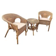 Gartengarnitur Hamburg Mini Natural Rattan