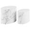 Couchtisch-Set Fado White Marble 