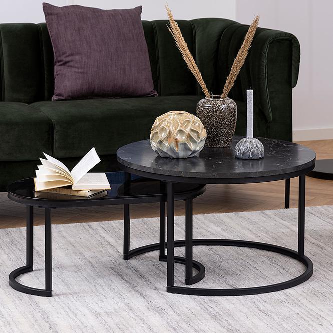 Couchtisch black marble 89485