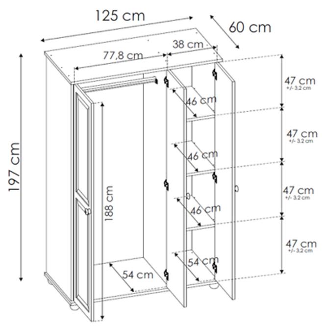 Schrank 42A Kiefer