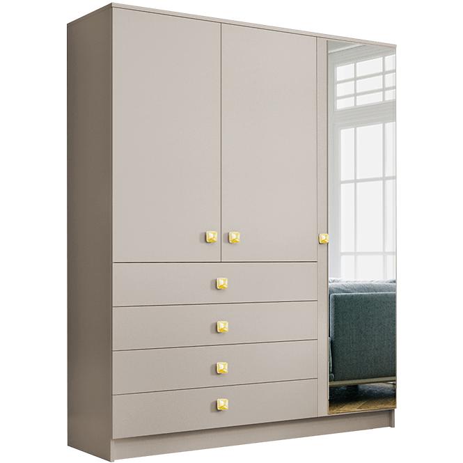 Schrank Bogota 150 Cashmire+Griff Gold