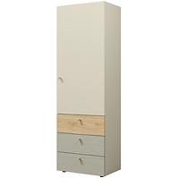 Schrank  Yuki 4 Eukalyptus/Graubeige/Geölte Eiche