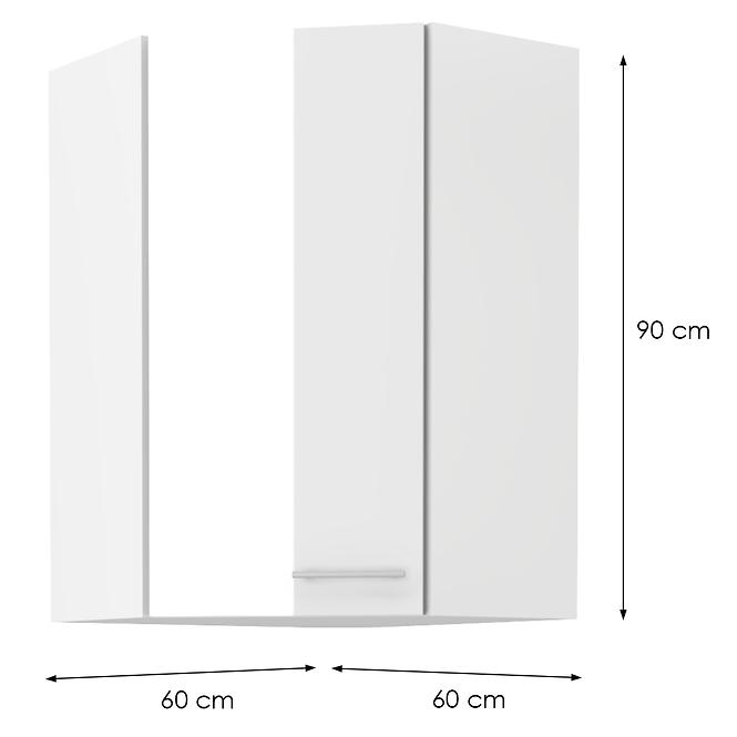 Küchenzeile LARA WEISS 60X60 GN-90 1F (45°)