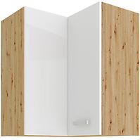 Küchenzeile ARTISAN WEISS 60X60 GN-72 2F (90°)