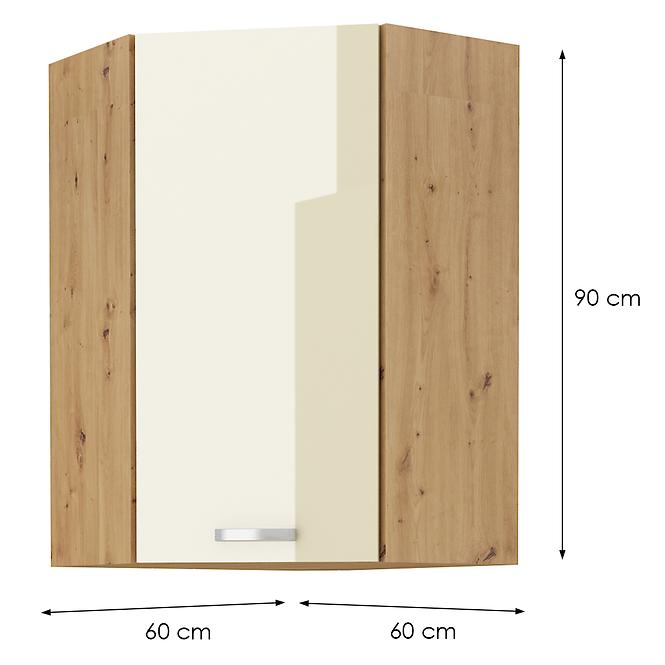 Küchenzeile ARTISAN CREME 60X60 GN-90 1F (45°)