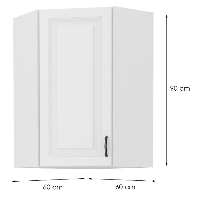 Küchenzeile STILO WEISS/WEISS 60X60 GN-90 1F (45°)