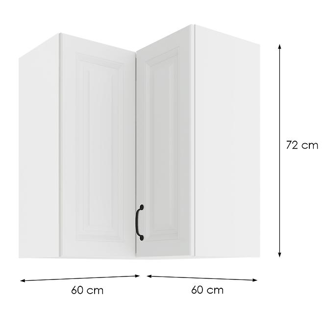 Küchenzeile STILO WEISS/WEISS 60X60 GN-72 2F (90°)