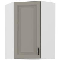 Küchenzeile STILO CLAYGREY/WEISS 60X60 GN-90 1F (45°)