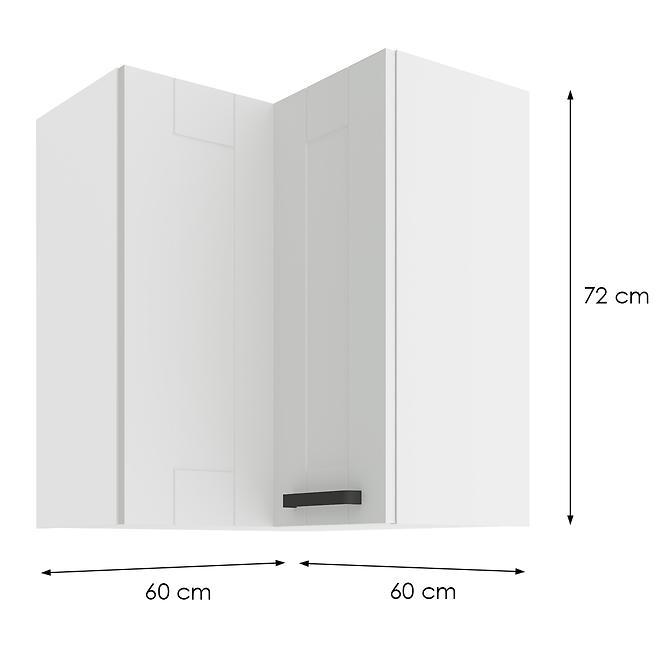 Küchenzeile LUNA WEISS/WEISS 60X60 GN-72 2F (90°)