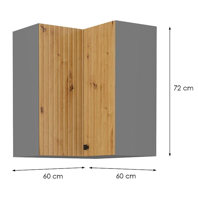 Küchenzeile AVA ARTISAN/Antracyt 60X60 GN-72 2F (90°)