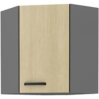 Küchenzeile SCANDI Fischgrätenmuster/Antracyt 60X60 GN-72 2F (45°)