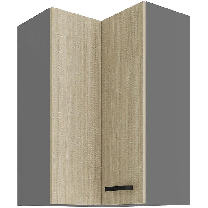 Küchenzeile SCANDI Fischgrätenmuster/Antracyt 60X60 GN-90 2F (90°)