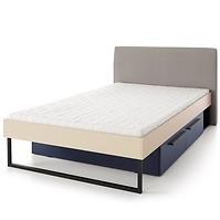 Bett Sergio SE13  120 Beige/Dunkelblau