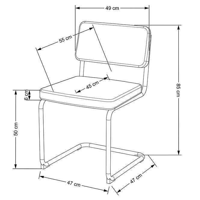 Stuhl K510 Senffarbe