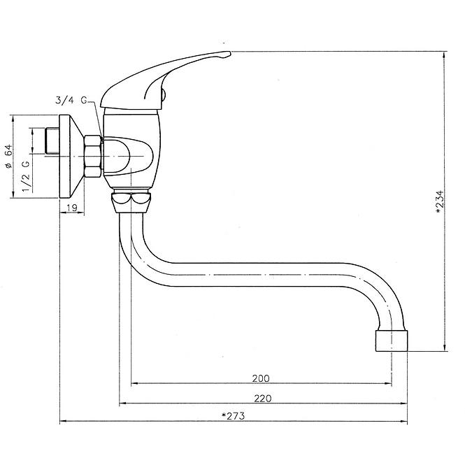 Spültischarmatur Titania-Neon 93074