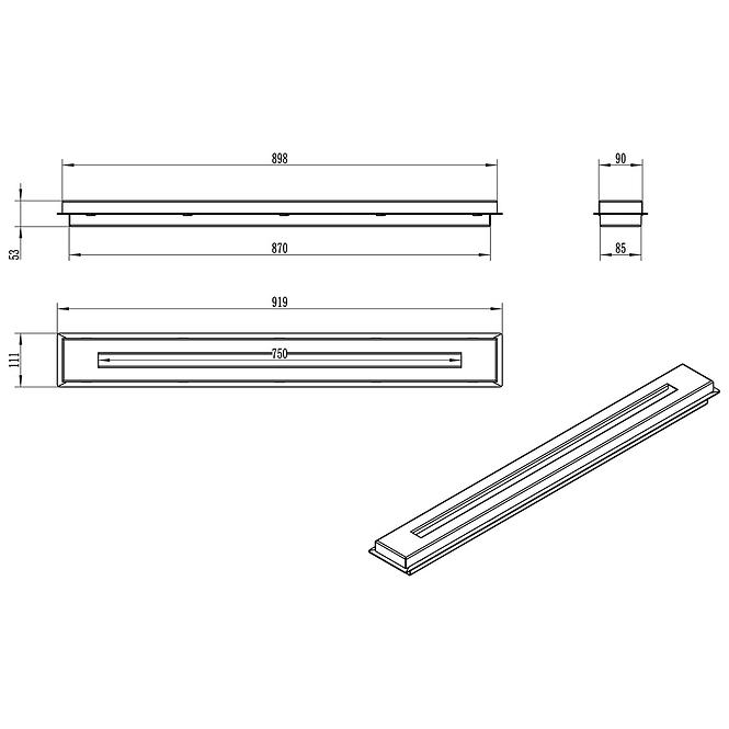 Biokaminbrenner 900