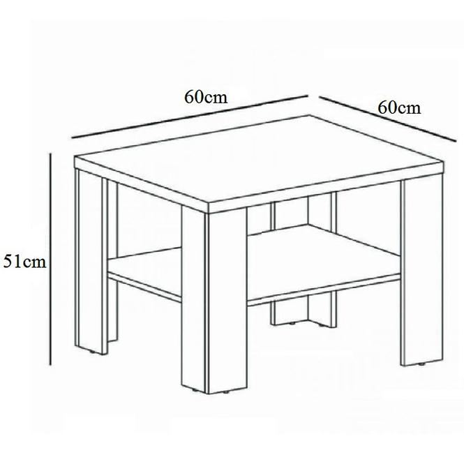 Couchtisch Mati I 60cm Eiche Sonoma