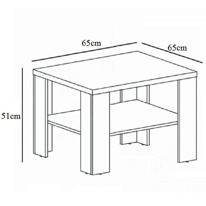 Couchtisch Mati II 65cm Eiche Sonoma