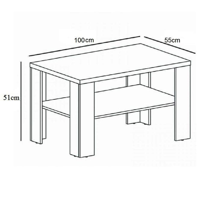 Couchtisch Mati III 100cm Eiche Sonoma