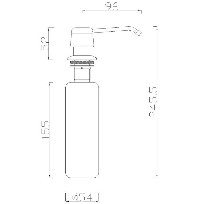 Flüssigseifenspender Chrom IM-F101