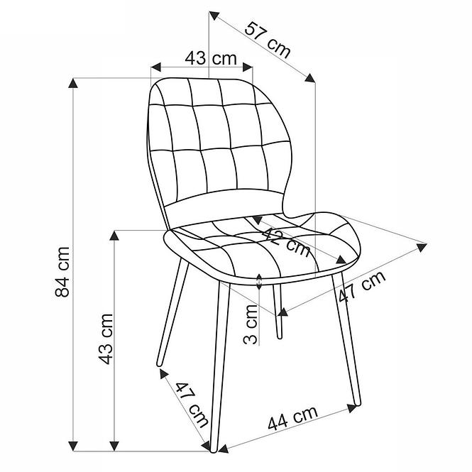 Stuhl K548 Aschgrau