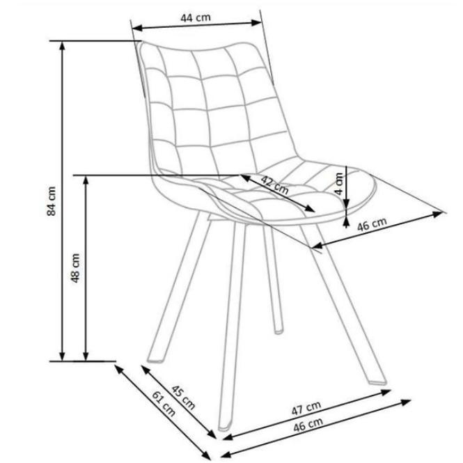 Stuhl K332 Zimt