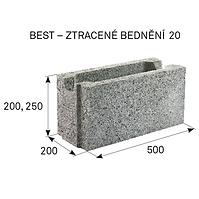 ZTRACENÉ BEDNĚNÍ 20/25/50 CM PŘÍRODNÍ