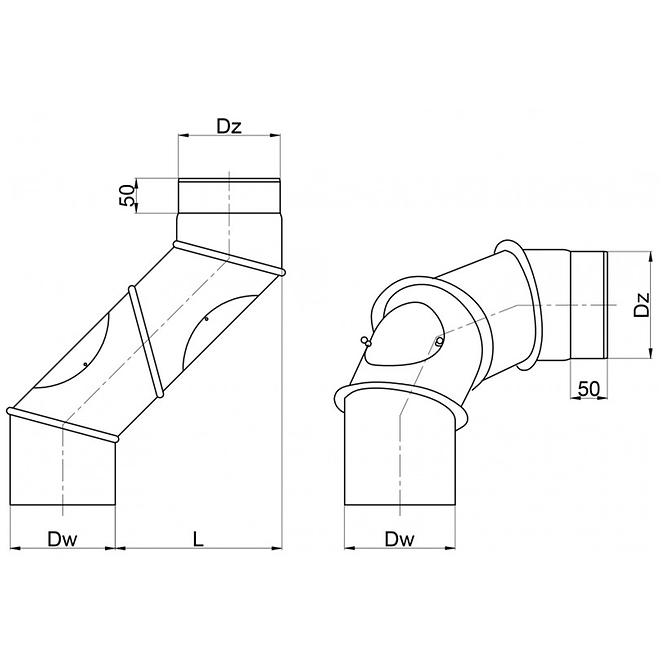 Bogen, Rauchrohr KNSR120/90-BERTR33