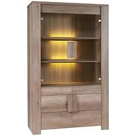 Vitrine Ferrara 120cm Eiche Canyon