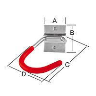 Hakenrad 125x90x75x58 gum