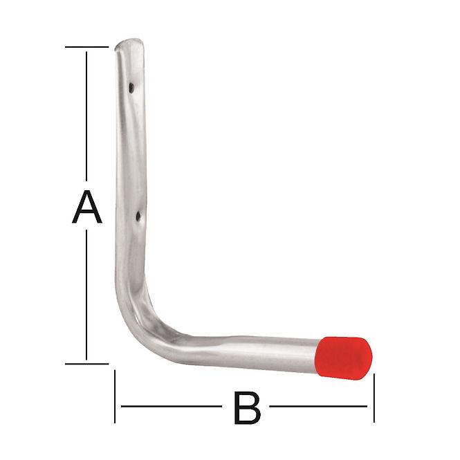 Wandhaken l 165x350 zn