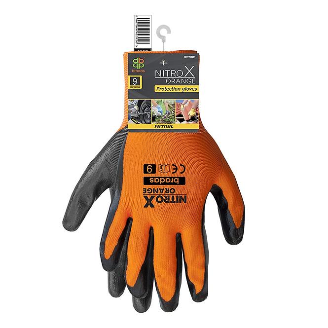 Gartenhandschuhe Nitrox orange 8 RWNO8