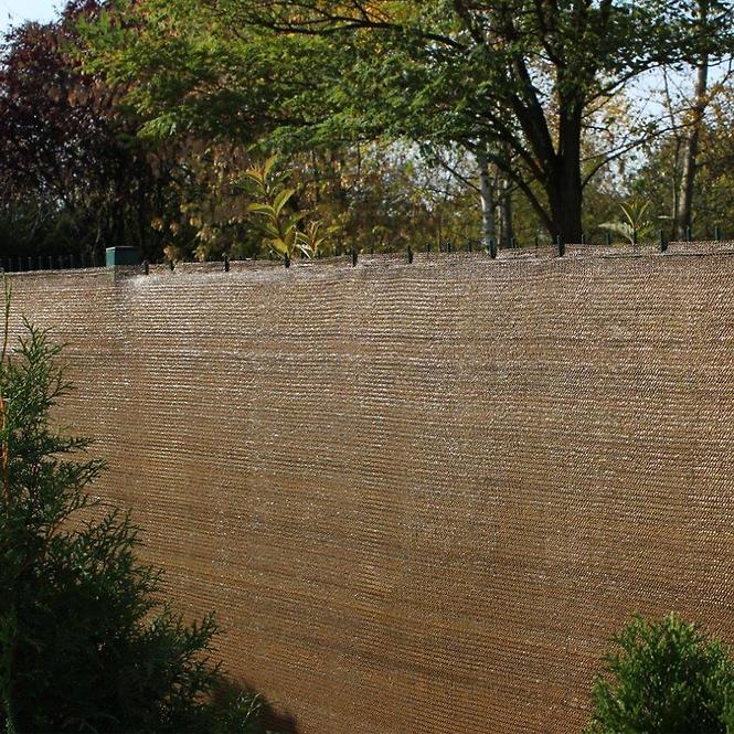 Gartenzaun 1,5 m x 10 m braun