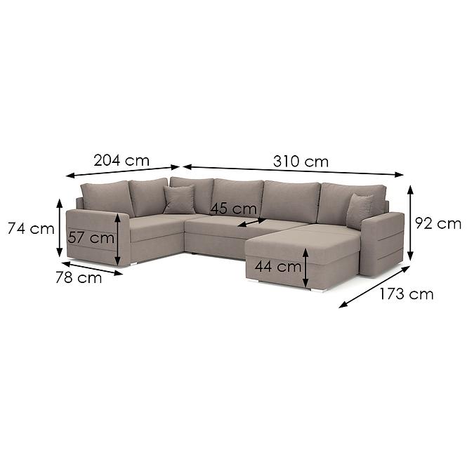 Ecksofa Fado P Blanca 2305