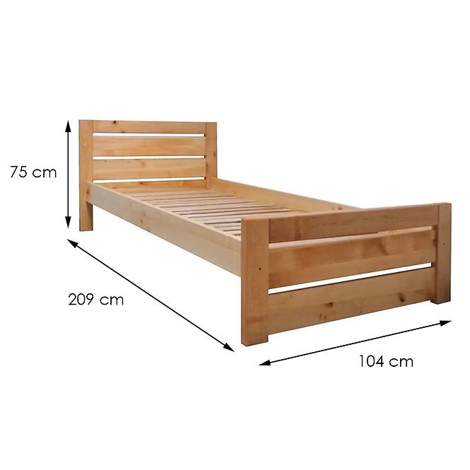 Bett Oliwia 90cm Naturholz Erle