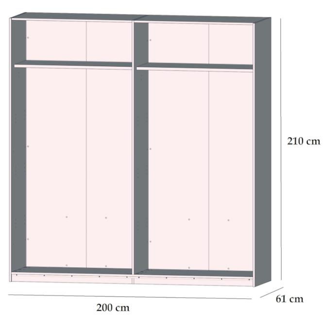 Schrank Dreamer 200cm Eiche