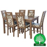 Esszimmer Set Slawek 1+6 ST624 160x90 KR349 eco