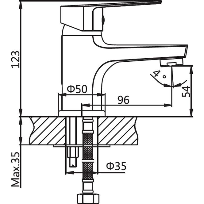 Waschbeckenarmatur Lima HB101-BU