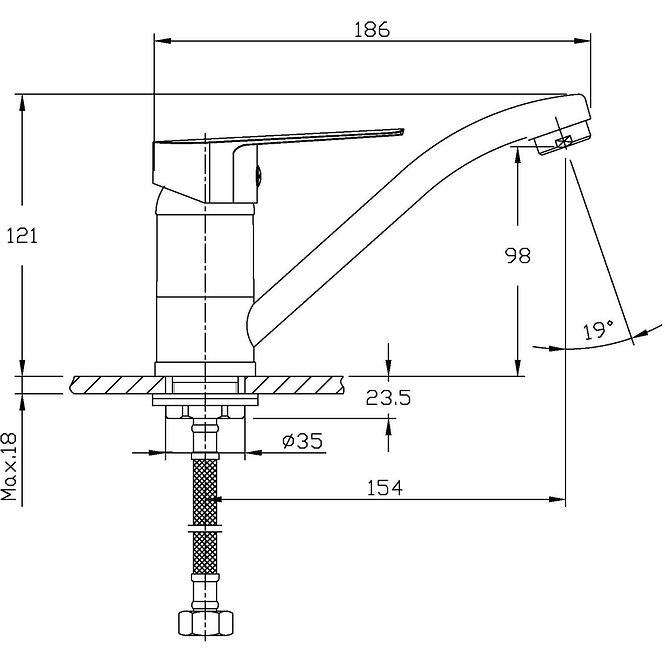 Waschbeckenarmatur Lima HB101-BO