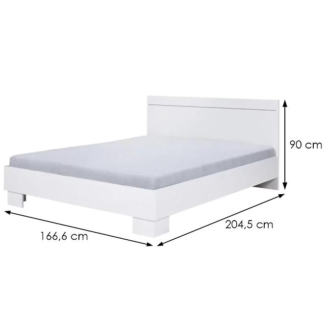 Bett Como 160cm Weiß