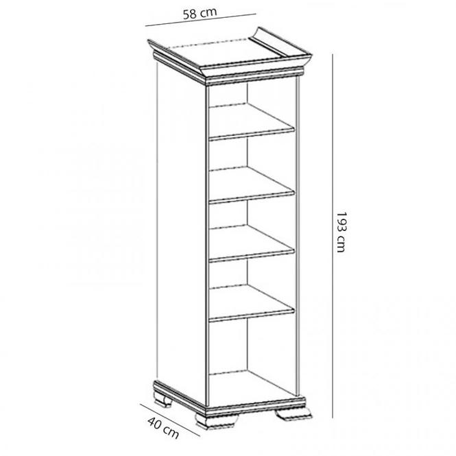 Schrank Kora 58cm Weiß, KRD1