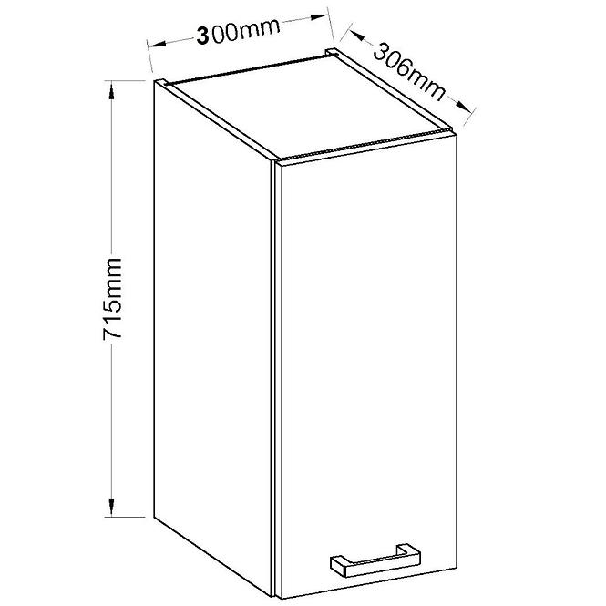 Küchenzeile Bianka 30g-72 1f