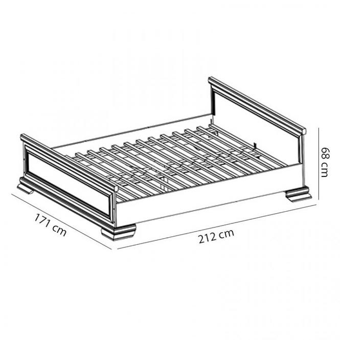 Bett Kora 170cm Samoa King, KLS