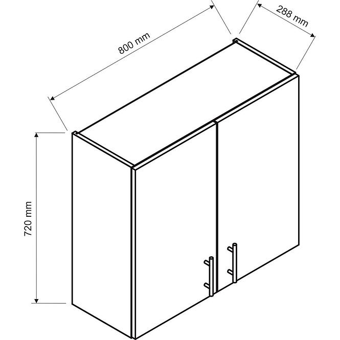 Einbauspülmaschine Blanka sonoma/Akazie w80su alu/72